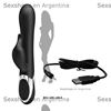 Vibrador con estimulador de clitoris, carga USB y cabeza INFLABLE